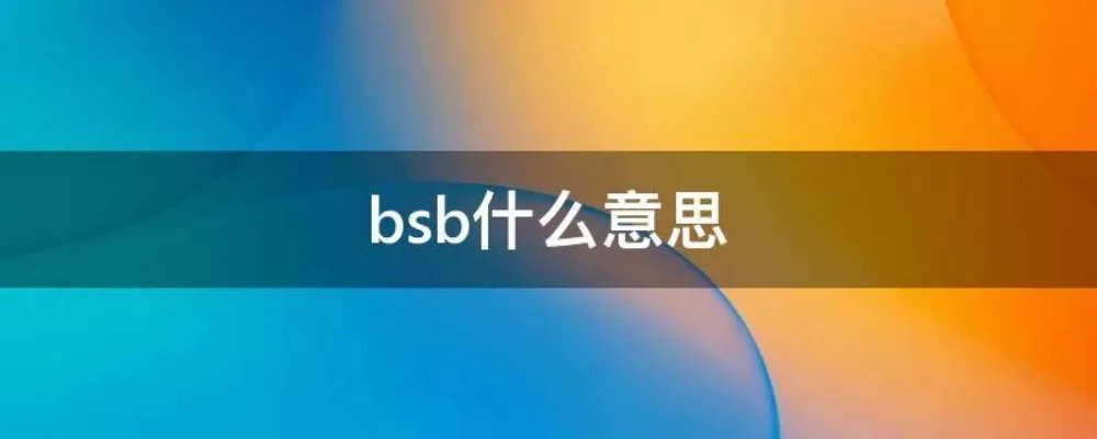 bsb什么意思