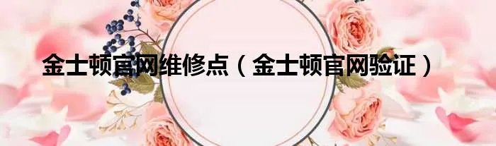 金士顿官网维修点（金士顿官网验证）