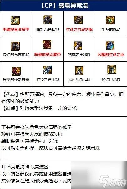 地下城与勇士110级版本大枪装备搭配有什么   常规低血流