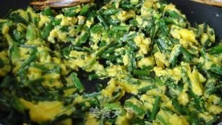 韭菜花炒鸡蛋