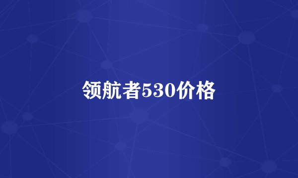 领航者530价格