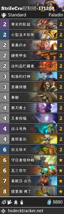 《炉石传说》狗头人圣骑士卡组大全