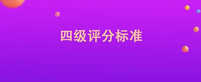 四级评分标准