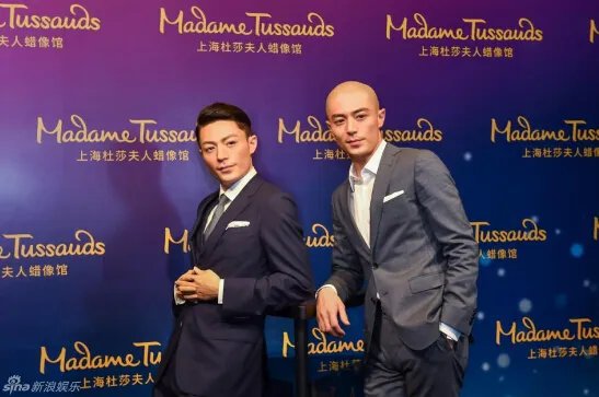 霍建华蜡像揭幕 表情神似无比逼真