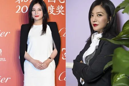 赵薇亮相导协晚宴 黑白套装霸气十足