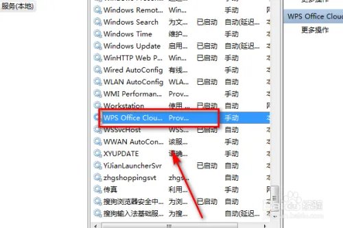 电脑怎么查看WPS Office Cloud Service服务？