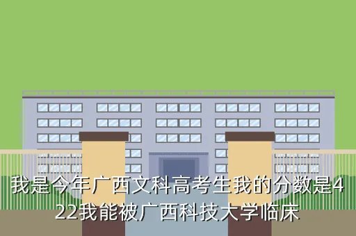 陈巨飞被北大破格录取,我是今年广西文科高考生我的分数是422我能被广西科技大学临床