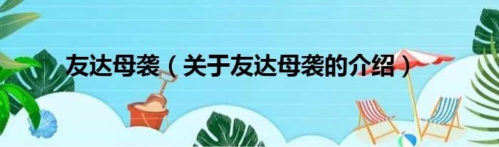 友达母袭(关于友达母袭的介绍)