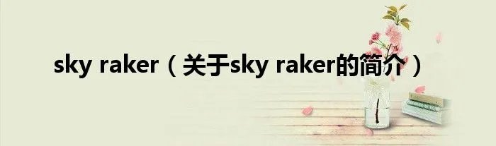 sky raker(关于sky raker的简介)