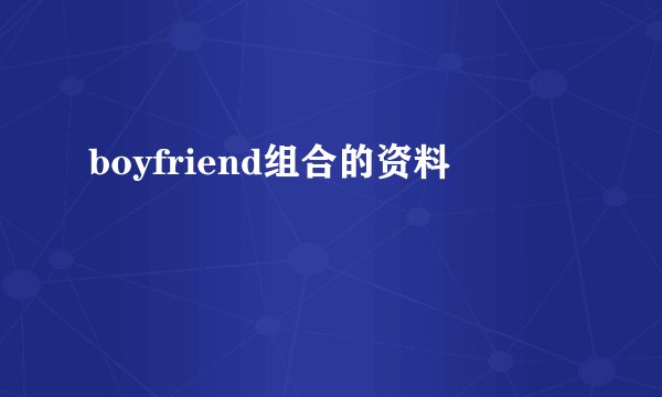 boyfriend组合的资料