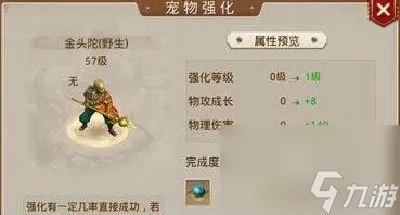 问道宠物强化概率表 问道哪个宠物强化成长最高