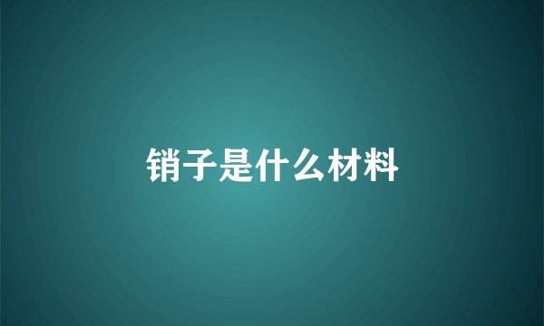 销子是什么材料