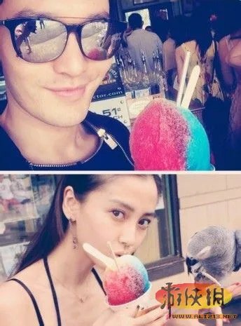 黄晓明携baby探亲 型男配美女一家其乐融融