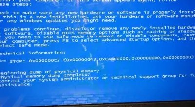 0x000000c2蓝屏代码详细介绍