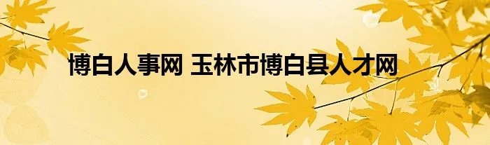 博白人事网 玉林市博白县人才网