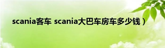 scania客车 scania大巴车房车多少钱)