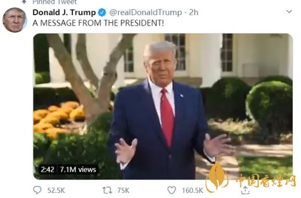 特朗普承诺美民众免费治疗新冠 将推动鸡尾酒疗法