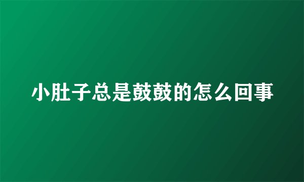 小肚子总是鼓鼓的怎么回事