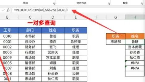 vlookup函数用法图文详解
