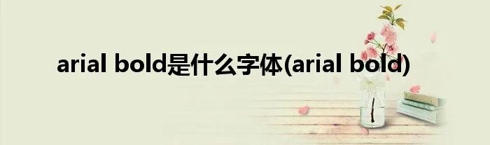 arial bold是什么字体(arial bold)