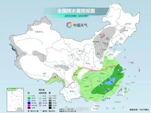 2023年来最强雨雪上线:北方下雪、南方暴雨