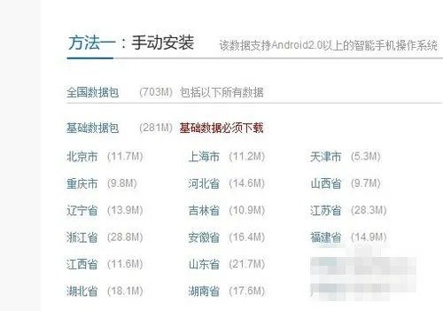 百度地图数据包