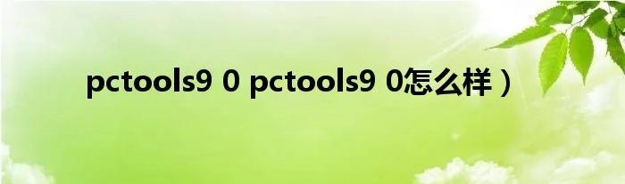 pctools9 0 pctools9 0怎么样)