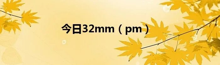 今日32mm（pm）