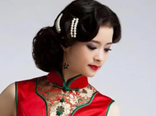 旗袍新娘发型图片大全 2017流行的旗袍发型推荐