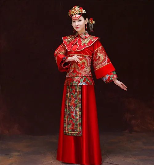 秀禾服新娘造型图片欣赏 中式婚礼新娘服饰怎么搭配