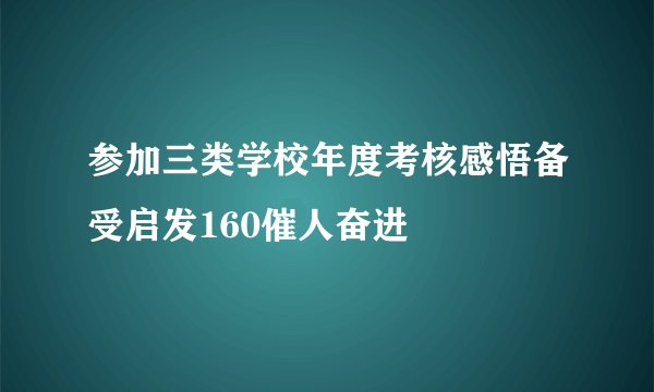 参加三类学校年度考核感悟备受启发160催人奋进