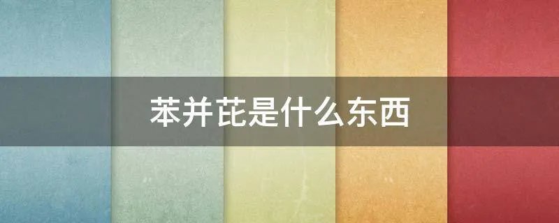 苯并芘是什么东西