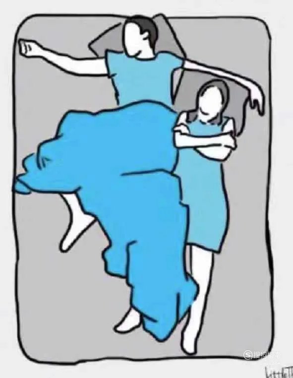 情侣间的十种睡姿