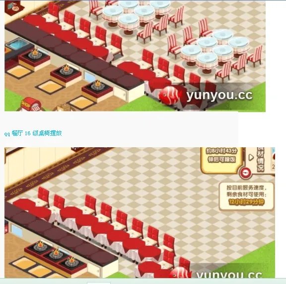 qq餐厅40级后的最佳摆法？ 最佳效率的时间是多少？求截图 谢谢