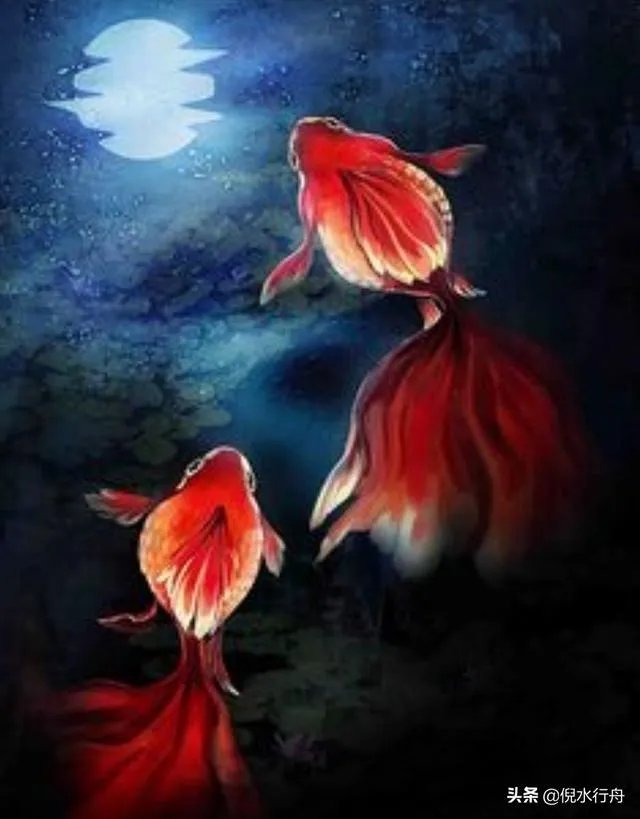 上联:请？下联:鱼虾月中游？