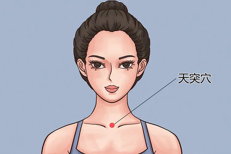 天突穴位置