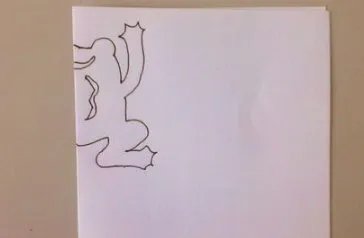 剪青蛙的图片步骤