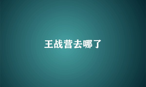 王战营去哪了