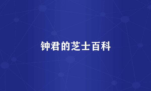 钟君的芝士百科