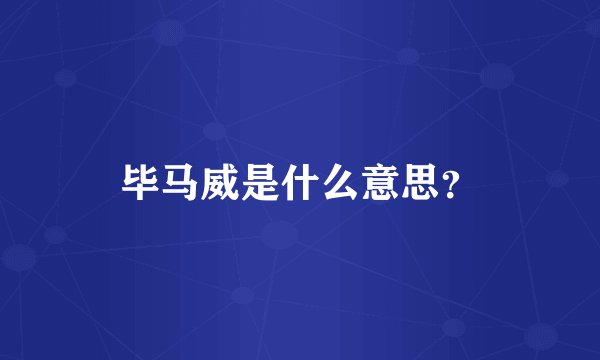毕马威是什么意思？