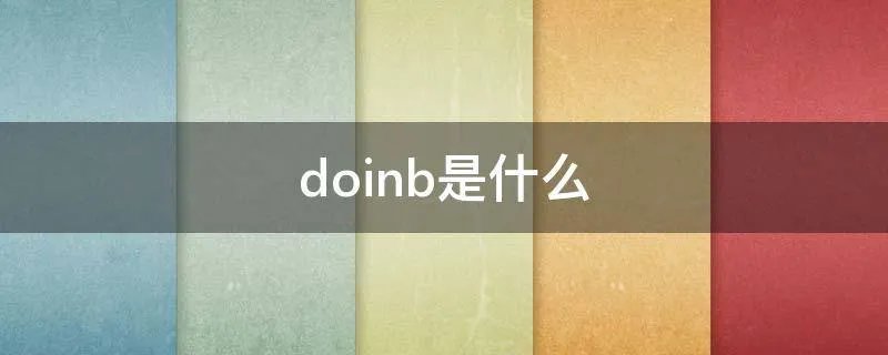 doinb是什么