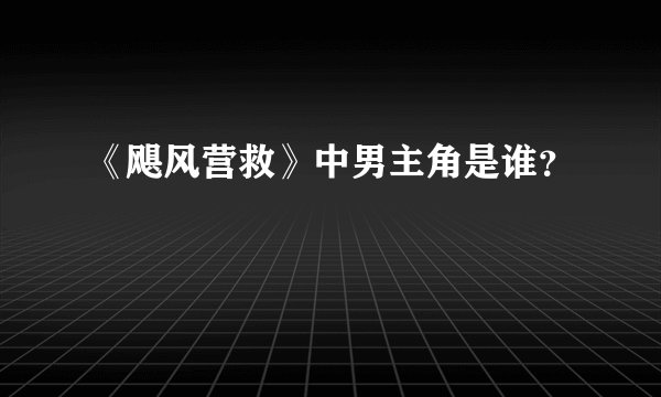 《飓风营救》中男主角是谁？