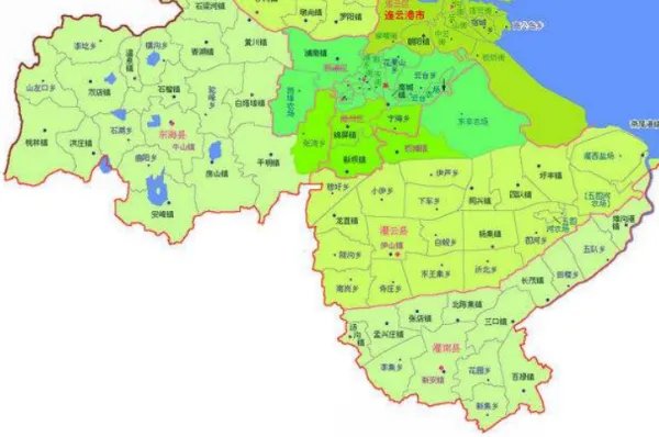 连云港灌云县下面有多少个镇和乡？