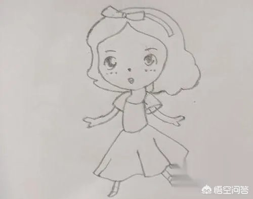 公主简笔画怎么画？