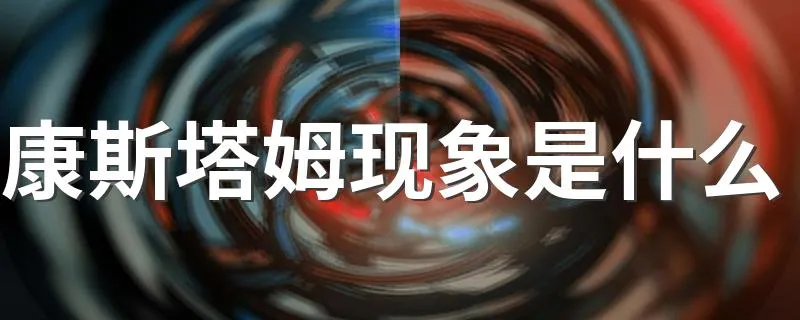 康斯塔姆现象是什么 康斯塔姆现象介绍