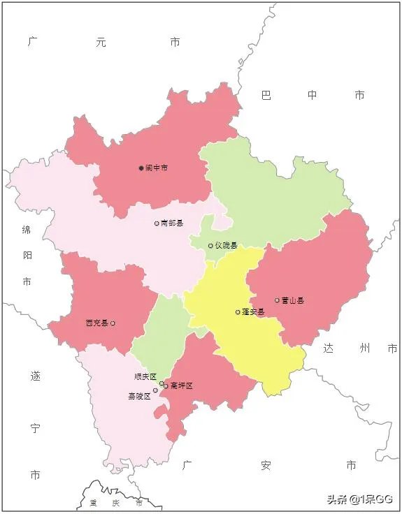四川南充有哪几个县？