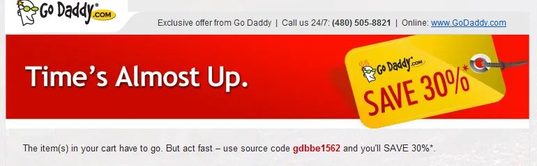 godaddy域名优惠码