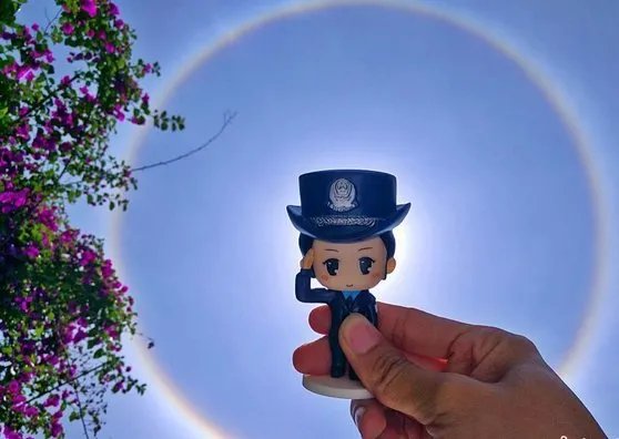 贵州多地出现了日晕景象？