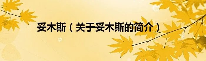 妥木斯（关于妥木斯的简介）