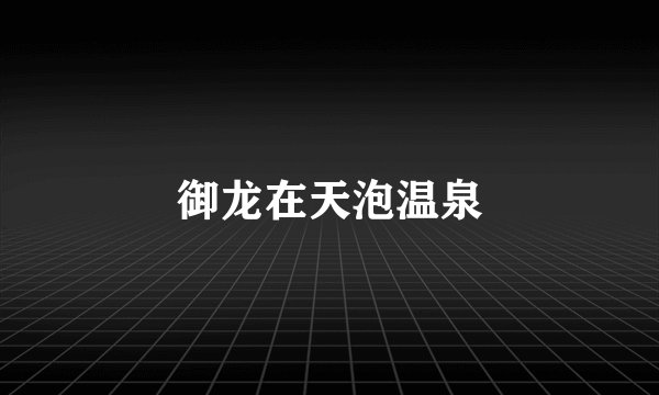 御龙在天泡温泉